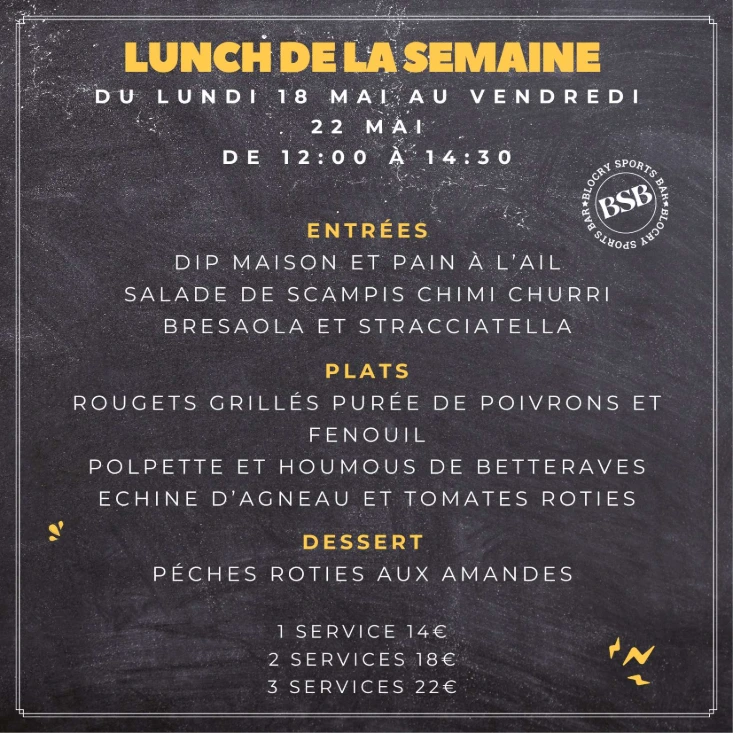 Lunch de la Semaine